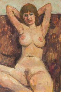 Peter Collins ARCA - c.1970s Oil, Female Nude
