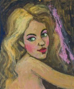 Peter Collins ARCA - c.1970s Oil, Portrait of a Woman