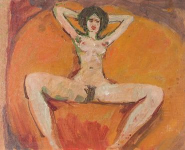 Peter Collins ARCA - c.1970s Oil, Nude Study