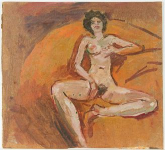 Peter Collins ARCA - c.1970s Oil, Nude Study