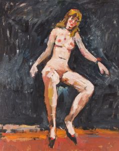 Peter Collins ARCA - c.1970s Oil, Female Nude