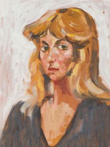 Peter Collins ARCA - c.1970s Oil, Portrait of a Young Woman