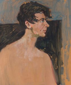 Peter Collins ARCA - Expressionist c.1970s Oil, Study of a Young Man
