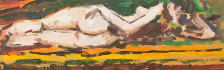Peter Collins ARCA - c.1970s Oil, Reclining Nude