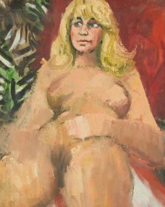 Peter Collins ARCA - c.1970s Oil, Female Nude