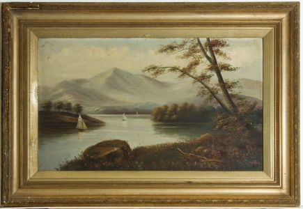 Hugh Church - Signed and Framed 19th Century Oil, River Landscape