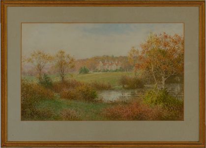 Charles Gregory (1849-1920) - Signed Late 19C Watercolour, Country House