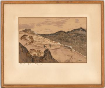 O de G - Australian School Mid 20th Century Mixed Media, Australian Landscape