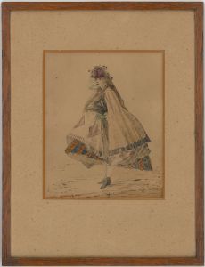 19th Century Pen and Ink Drawing - Portrait of a Pickard-Cambridge