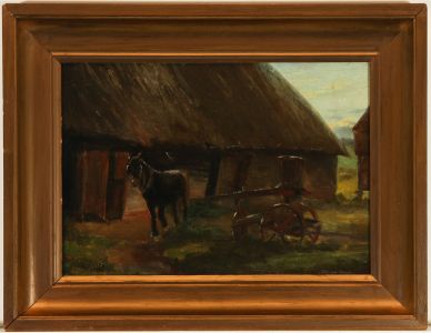 William Turner - Signed and Framed Late 19th Century Oil, Horse and Cart