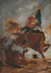 Late 19th Century Oil - Battle of Reichshoffen