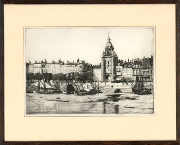 Douglas Ion Smart (1879-1970) RE - 20th Century Etching, French Cityscape