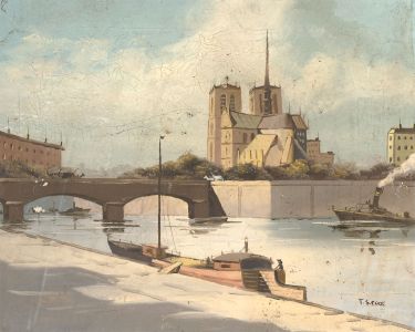 A Pair of Oil on Canvas Landscapes for Restoration