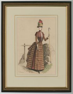 A Set of Three Late 19th Century Lithographs - Paris Fashion Designs
