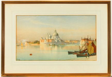 J. Darwall - Signed 1890 Watercolour, Grand Canal, Venice