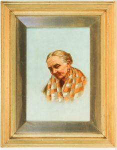 Framed Late 19th Century Oil - Portrait of an Elderly Woman