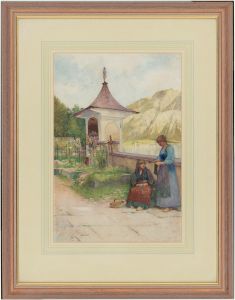 Walter Jenks Morgan (1847-1924) - Signed Watercolour, Hallstatt. Austria