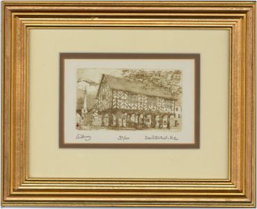 David Birtwhistle - Signed and Framed Contemporary Etching, The Market House