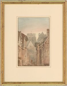 Rev. John Louis Petit (1801-1868) - Framed Watercolour, Louviers, France