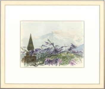 Glyn Morgan (1926-2015) - Signed 1988 Watercolour, Mount Etna