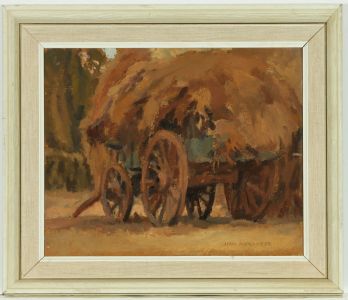 Jean Dryden Alexander (1911-1994) - Signed and Framed Oil, The Loaded Wagon