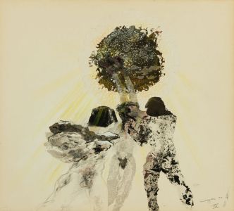 Glyn Morgan (1926-2015) - 1977 Mixed Media, The Flying Marsyas IV