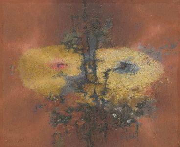 Glyn Morgan (1926-2015) - Framed 1966 Oil, Abstract Forms