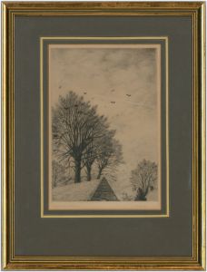 William Henry Corbin - Signed 20th Century Etching, Unrestricted Builders