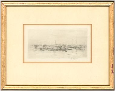William Walcot (1874-1943) - Signed and Gilt Framed Etching, London Cityscape