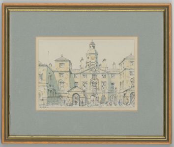 Denys Paterson - 20th Century Pen and Ink Drawing, The Horseguards, Whitehall