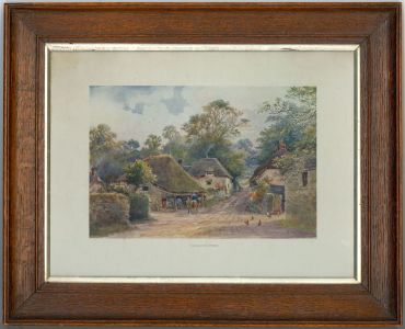 19th Century Oak Picture Frame