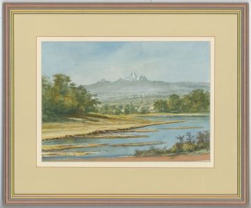 James Frank Adams (1923-2008) - Contemporary Watercolour, Mount Kenya