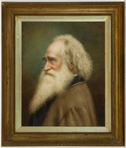 F. Volck - Exquisite 19th Century Watercolour, Portrait of a Beaded Man