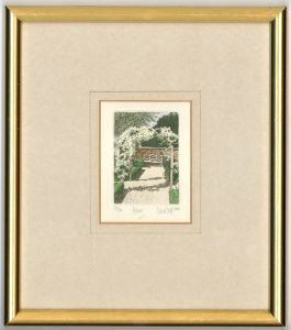 David Suff (b.1955) - Original 1986 Etching, Arbour
