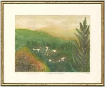 Nela Gaos - Original Contemporary Etching, Teotitlan del Camino