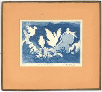 E. Gonzalez - Original Contemporary Aquatint, Jardín de los Suctuos