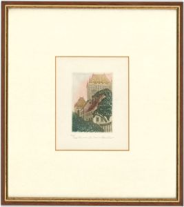 Janis Hamel - Original 1982 Etching, French Street View