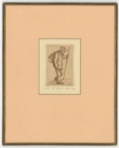 Riva Wolf - Original Contemporary Etching, El Bastón