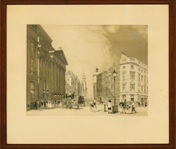 Thomas Shotter Boys (1803-1874) - Set of 2 Lithographs, Views of Mansion House