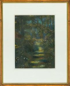 W. Gary Samuel - Framed 20th Century Mixed Media, Forest Path