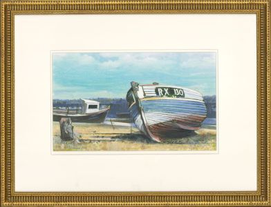 W. Gary Samuel - 2001 Mixed Media, Beached Boats