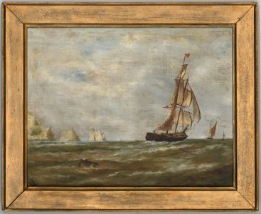 Brian Johnson - 19th Century Oil, Off the Needles, Isle of Wight
