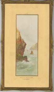 T. Matherson - Pair of 19th Century Watercolours, Cornish Coastal Landscapes