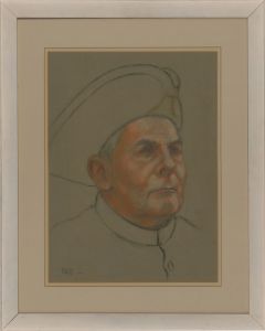 Attrib. Ella Bennett - 20th Century Pastel, Portrait of a Gentleman