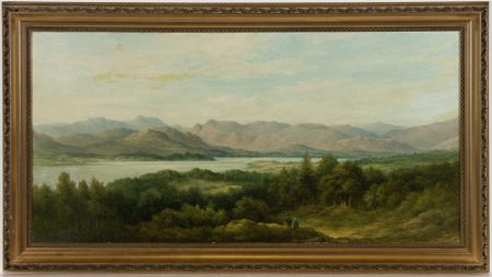 W.W. Gill - 19th Century Oil, Panoramic Lakeland Landscape