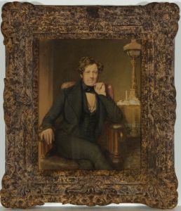 R.W - Framed 19th Century Watercolour, Portrait of a Victorian Gentleman