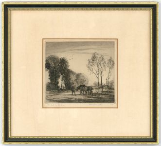 Albany E. Howarth ARE (1872-1936) - Signed Etching, The End of the Day