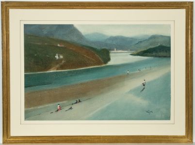 William Eyre (1891-1979) - Signed Watercolour, River Scene, South of France