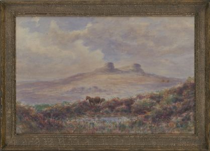 Cyril Hardy - Signed Late 19th Century Watercolour, Haytor Rocks, Dartmoor