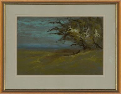 Charles Sykes FRIBA - Signed Contemporary Pastel, Man and Dog